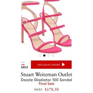 Start Weitzmsn hot pink heels